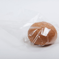 Пакет на скобе с круглым дном для автоматизированных систем упаковки хлебобулочных изделий
